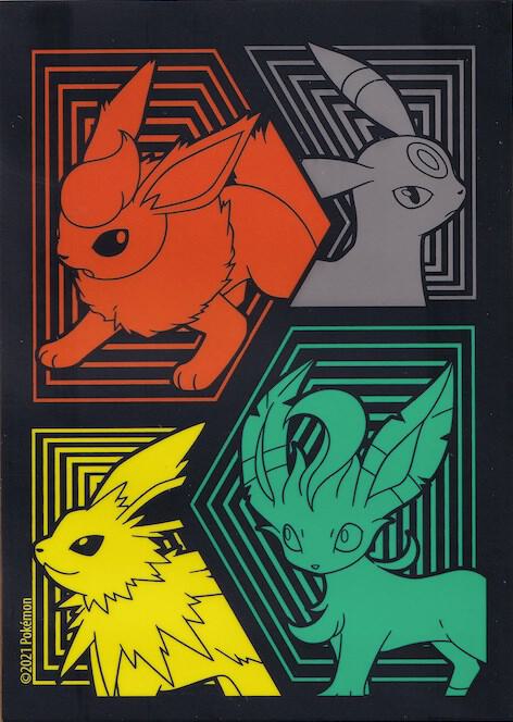 Evolving Skies Elite Trainer Box Card Sleeves - Flareon, Jolteon, Umbreon & Leafeon (65 Pack)
