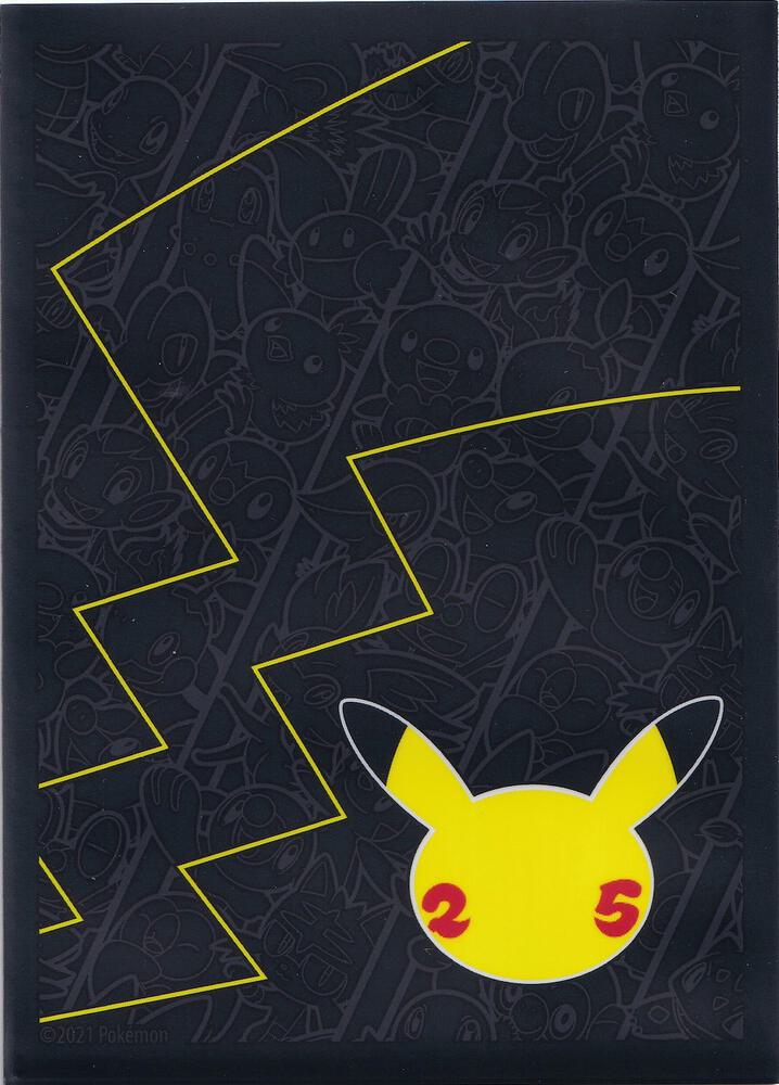 Celebrations Elite Trainer Box Card Sleeves - 25 Pikachu (65 Pack) - Pokemon International Card Sleeves