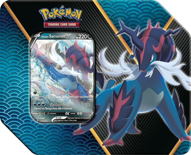 Empty Box Divergent Powers Tin [Hisuian Samurott V] - Miscellaneous Cards & Products (MCAP)