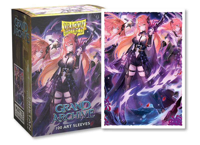 Dragon Shield: Standard 100ct Art Sleeves - Grand Archive (Tristan, Shadowdancer - Matte)