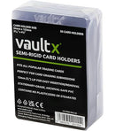 Vault X Semi-Rigide Kaartenhouders voor Trading Cards, Harde Hoezen voor Beoordeling van TCG- en Sportkaarten, Kaartbeschermers (50 Stuks)