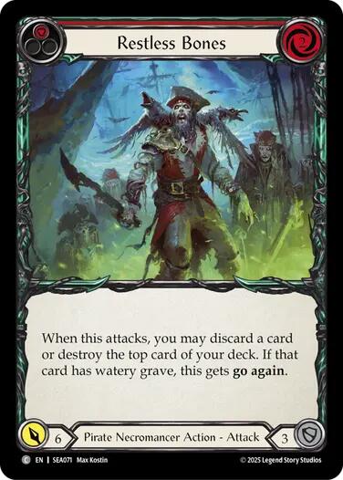 Restless Bones (Red) [SEA071] (High Seas)