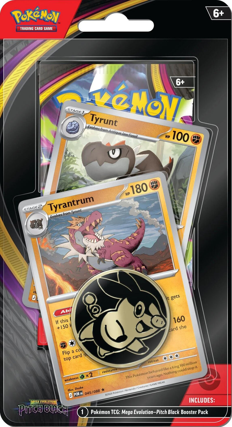 Mega Evolution: Pitch Black - Premium Checklane Blister [Tyrunt, Tyrantrum] (Target Exclusive)