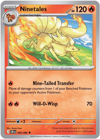 Ninetales (009/086) [Mega Evolution: Chaos Rising]