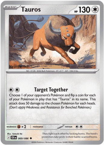 Tauros (069/086) [Mega Evolution: Chaos Rising]