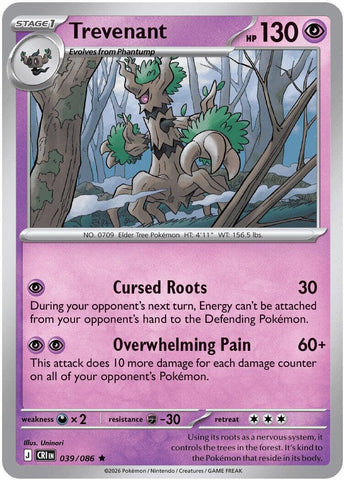 Trevenant (039/086) [Mega Evolution: Chaos Rising]
