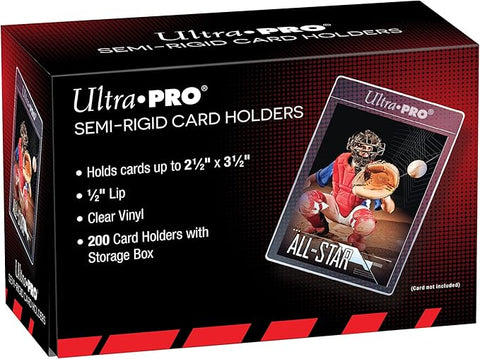 Ultra Pro Semi-Rigid 1/2" Lip Sleeves, Plastic, 200ct