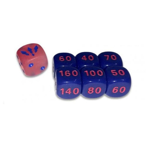 Dice Collection: SWSH Darkness Ablaze: Pink (Translucent) & Blue & Pink (Small) Dice