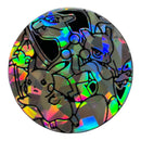 Pikachu Charizard Mewtwo Cracked Iced Holo Silver Black Pokemon Jumbo Coin LP