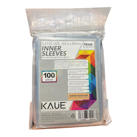Card Sleeve 100 pieces, INNER SLEEVES 64.5mm X 89mm