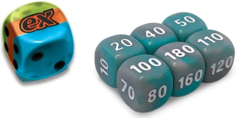 Dice Collection: Paldea Evolved Multi Coloured w/ Grey & Turquoise (small) Dice