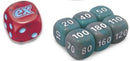 Dice Collection: SV Paradox Rift EliteTrainer Red w/ Blue Die w/ White & Grey (small) Dice