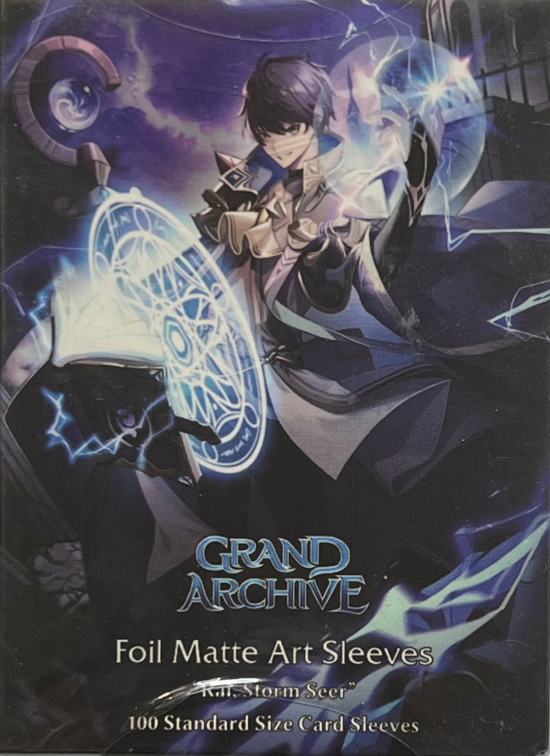 Grand Archive, Rai, Storm Seer Foil Matte Art Sleeves