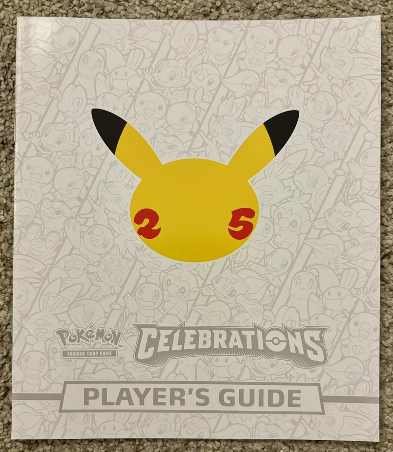 Pokémon Celebrations Player's Guide Book Sword And Shield Elite Trainer Box ETB