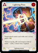 Lightning Press (Blue) [ELE185] (Tales of Aria)  1st Edition Normal